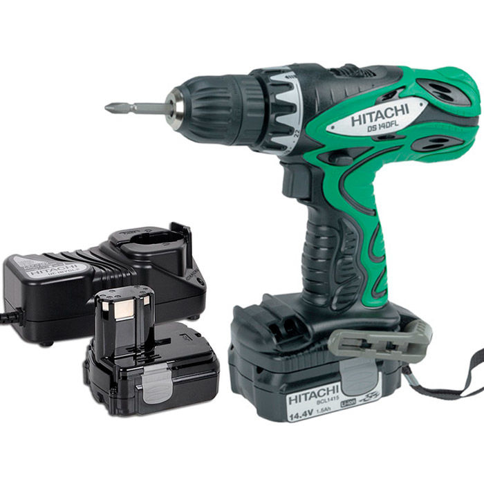 Дрель-шуруповерт HITACHI DS14DFL-TL