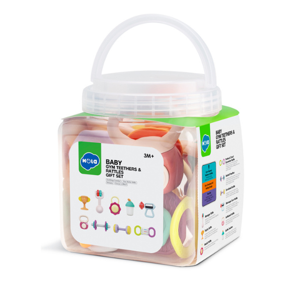 Set de zornăitoare și ventuze "Baby Gym", 9 modele