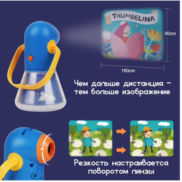 Proiector-lumină de noapte „12 basme preferate”