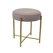 Taburet Taco Beige Gold Legs..