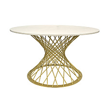 Masă SAFIRA Mătase Golden Legs Ø130..