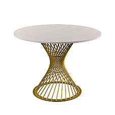 Masă FELICIA  Mătase+Golden Leg ∅10..