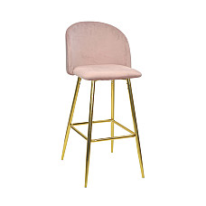 Scaun Bar Maya Pink Catifea..
