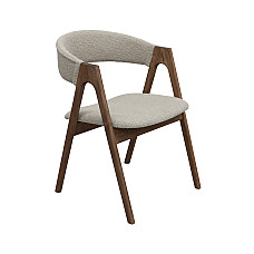 Scaun Rustic Beige+Wood Legs..