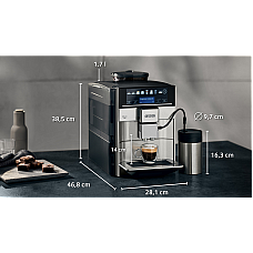 SIEMENS espressor TE653M11RW черный / нержавейка