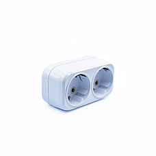 Калодка 2 розетки, ASTEL, Пластик, 2, Нет