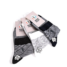 Мужские носки, SOCKS LEISURE, Короткие, 41-46, Различные Цвета, Хлопок с добавками