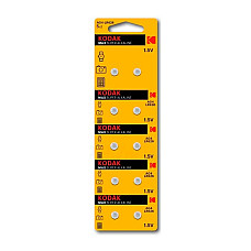 Набор 2 батареи, KODAK, Щелочная, AG4, 1.5 Вт, LR626, AG4, SR66W, 377, 6.8 мм, 2.6 мм