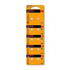 Набор 2 батарейки, KODAK, Щелочная, AG2, 1.5 Вт, LR59, AG2, L726, SR726, SR59, 396, 556, 29, RW411, G2, 7.9 mm, 2.65 mm
