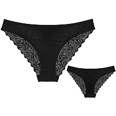 Женские трусы, DONELLA, L, 95% Хлопок/5% Эластан, Черный