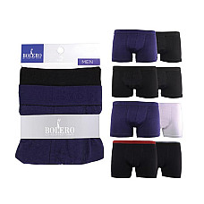 Мужские боксеры, BOLERO, 95% Хлопок/5% Эластан, Черный, M-XXL