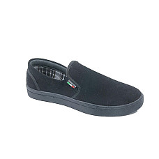 Мокасины мужские, PAOLLA, 40-45, Черный, Текстиль, Резиновая Подошва