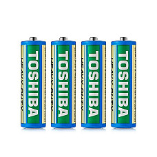 Батарея, TOSHIBA, LR06, R06, AA, Углерод-цинк, 1.5 Вт