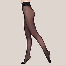 Колготки женские, GIULIA, Impresso, 40 DEN, 3-M, Черный, 91%PO/8%Эластан/1%Хлопок