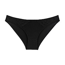 Трусы женские, DONELLA, 95% Хлопок/5% Эластан, Черный, L