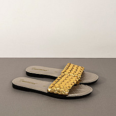 Женские тапочки, GOLD STAR, 36-40, Белый, Эко Кожа