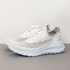 Мужские кроссовки, KAJILA, 40-44, Черный/Серебро, Текстиль