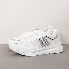Кроссовки женские, KAJILA, 36-40, Белый, Текстиль/Экокожа