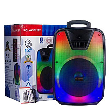 Колонки, KOLAV, Пластик, USB/FM/Bluetooth, Аккумулятор/Сеть