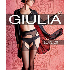 Колготки женские, GIULIA, LOVE 20, 2-S, 20 DEN, Черный