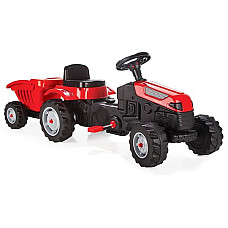 Tractor cu remorca ACTIVE, roșu/ver..