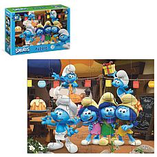 Puzzle-mini „Ștrumfii Petrecere”, 30 de piese