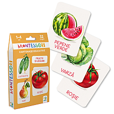 Set de carduri educative Dodo „Legume și fructe” (rom)