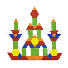 Set colorat de blocuri geometrice d..