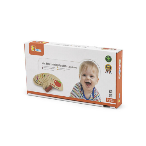 Carte mini-dezvoltare pentru cei mici "Învățăm alfabetul" din 12 pagini