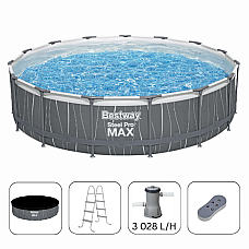 Bestway Бассейн STEEL PRO MAX 457х107 см, 14970л, металлический каркас, подсветка