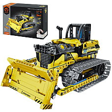 Set de construcție 3 în 1 iM Master Mechanical Master „Buldozer", cu telecomandă, 452 piese