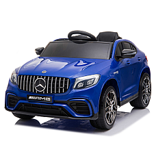 Mașinuță MERCEDES-BENZ AMG GLC 63S, Baterie 12V7Ah, 2 motoare de 35W, roți EVA, scaune din piele
