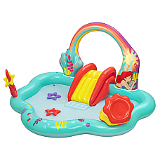 Bestway Centrul de joc gonflabil "Disney Sirena", 221x193x140 cm, 2+