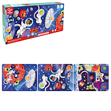 Set puzzle 3 în 1 "Aventura în Spațiu"