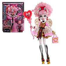 Set de joacă Monster High "Scary Sweet Birthday", Cupid Asteria cu accesorii