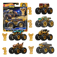 1:64 Hot Wheels Monster Trucks – BIGFOOT (ediție aniversară), as.