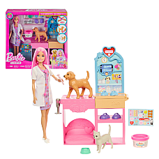 Set de joacă Barbie "Clinica veterinară"