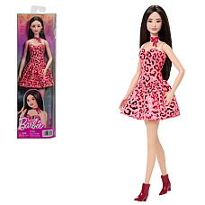 Кукла Barbie "Модница в розовом платье с леопардовым принтом"
