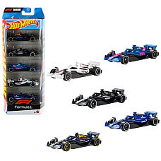 Hot Wheels 1:64 Set de 5 mașinuțe de colecție "Formula"