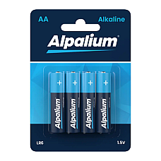 Батарейки щелочные Alpalium, тип AA (LR6), блистер 4 шт.