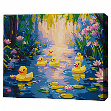 Pictură pe numere 30*40 сm (fără cutie) – Regatul rățuștelor