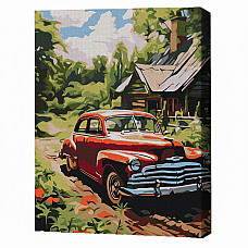 Pictură pe numere 30*40 сm (fără cutie) – Călătorie vintage