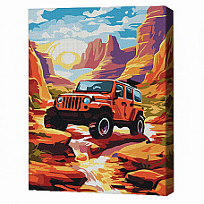Pictură pe numere 30*40 сm (fără cutie) – Expediție off-road