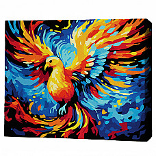 Pictură pe numere 30*40 сm (pânză neagră/fără cutie) – Renaștere