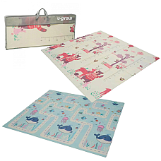 Covoras educativ cu 2 fete din spumă, 200 x 180 x 1 cm