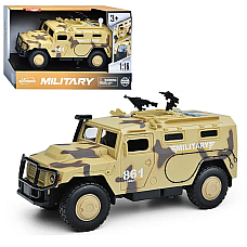 1:16 Vehicul blindat militar cu inerție (lumini /sunete / ușile se deschid)