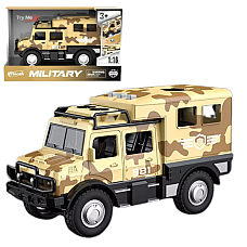 1:16 Mașină militară blindată inerțială, camuflaj (lumină / sunet)