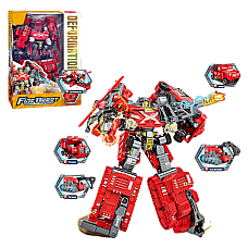 Robot transformer 5 în 1 "Robot de foc"