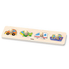 Puzzle din lemn cu buton „Autoturis..
