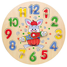 Puzzle din lemn „Ceas”..